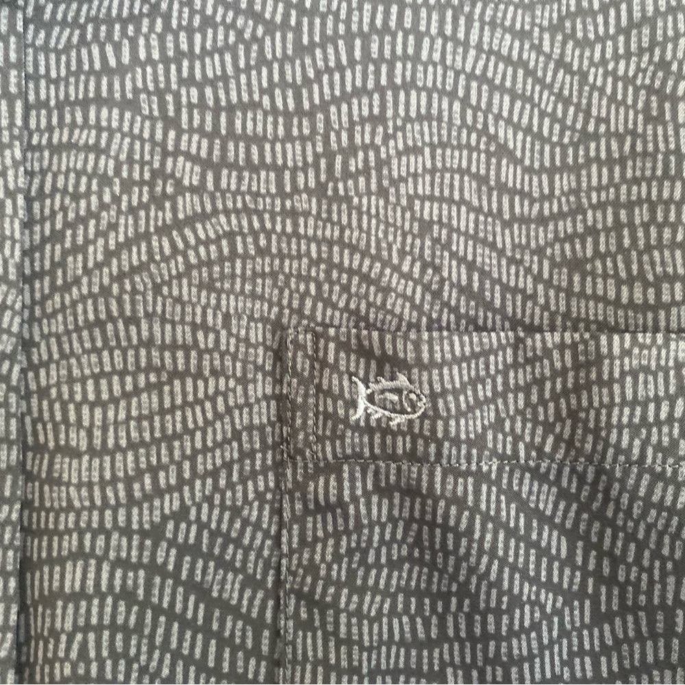 Southern Tide Intercoastal, navy button down long-sleeve, UPF, lightwt size L - Picture 4 of 5